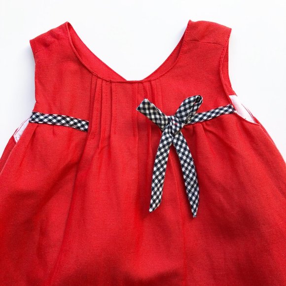 NWT Newness Red Linen Dress - Picture 2 of 6